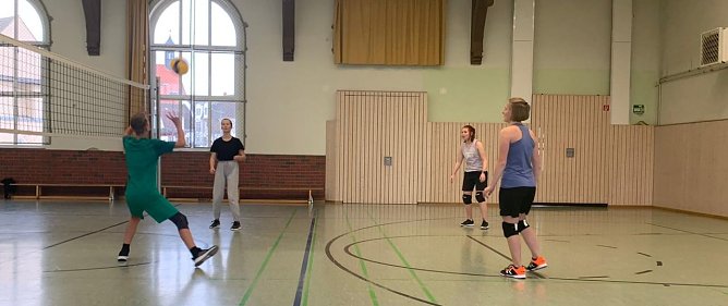 Volleyballtraining in Hettstedt (Foto: Mario Brettschneider)