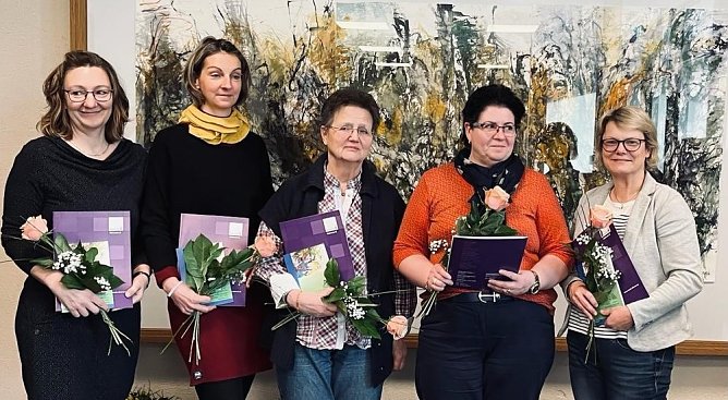 v.li.n.re.:  Nicole Rosenau, Lysann Remitschka, Dorothea Reich, Grit Ostwald, Katrin Fischer (Foto: Hospitz)