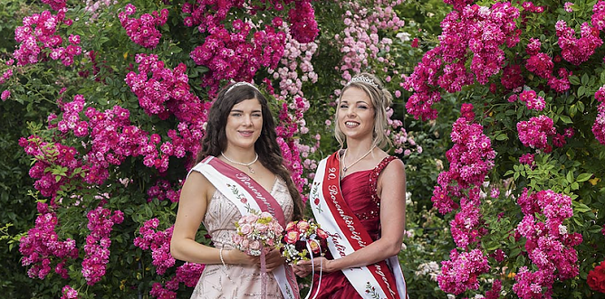 Die Rosensch&ouml;nheiten d&uuml;rfen beim Fest nat&uuml;rlich nicht fehlen (Foto: Rosenstadt Sangerhausen)