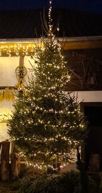 Lichterglanz am Tannenbaum - Advent in den H&ouml;fen in Neustadt/Harz (Foto: S. Schieblich)