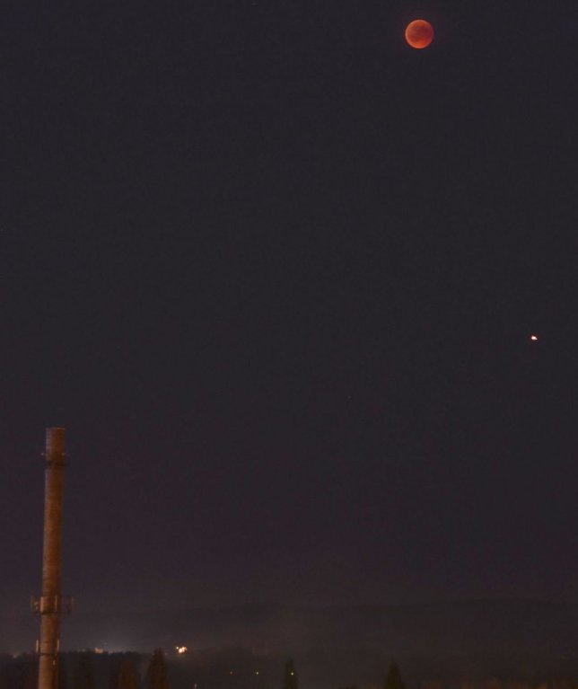 Bild: Mondfinsternis am 27.7.2018
