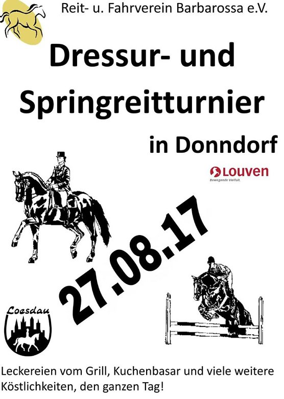 Bild: Dressur- und Springturnier in Donndorf