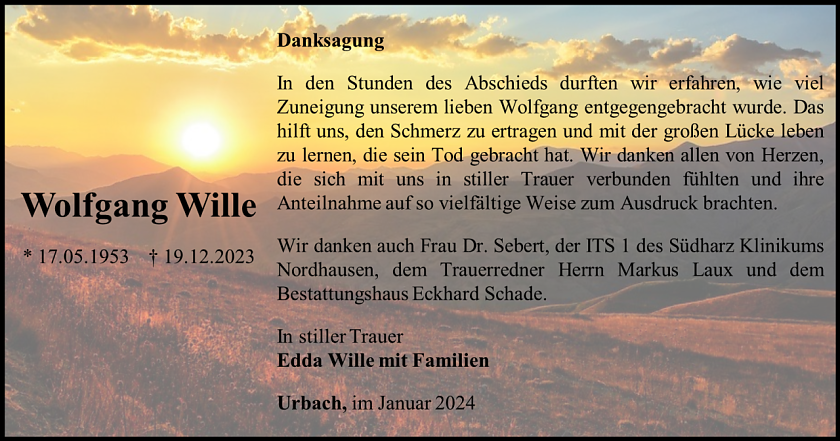 Danksagung (Foto: Schade)