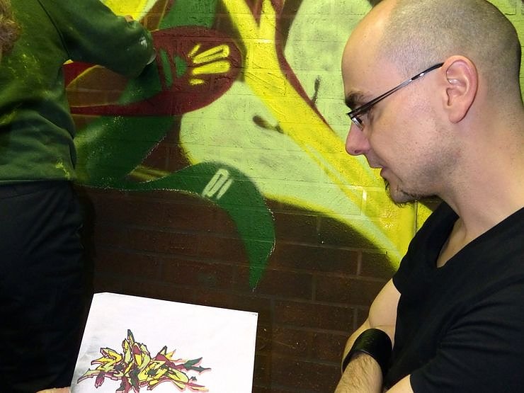 Graffiti im B&uuml;hnenbild