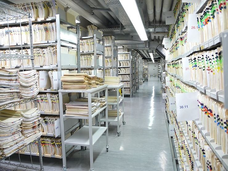 Blick in das Archiv