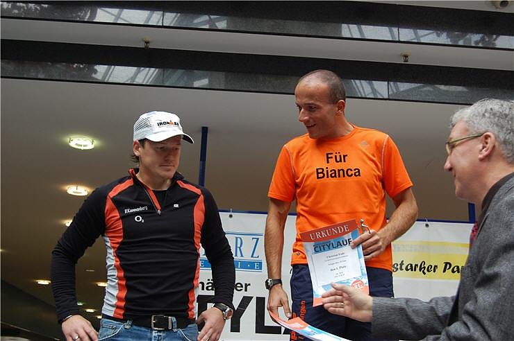 Siegerehrung Citylauf 2008