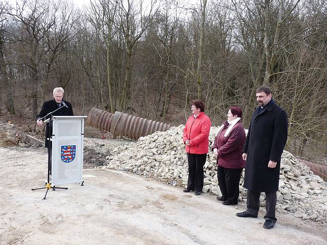 Spatenstich Br&uuml;cke