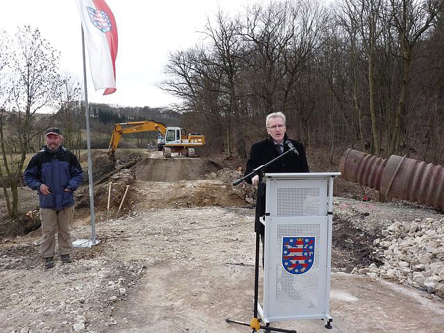 Spatenstich Br&uuml;cke