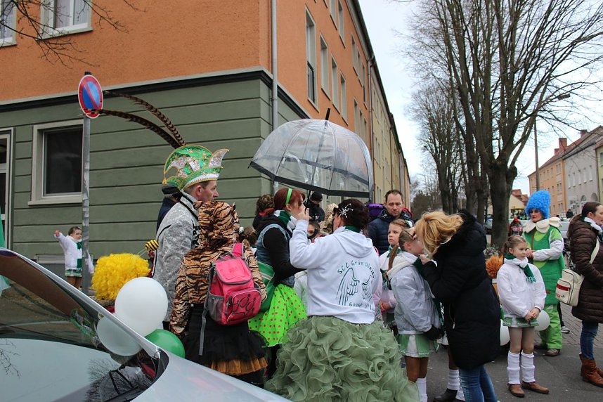 N&auml;rrinnen und Narren trotzen Wetter (1)