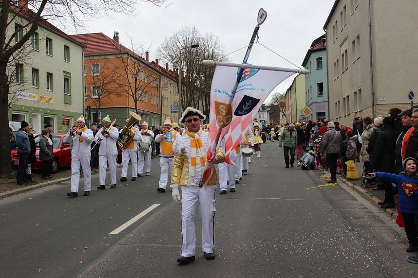 N&auml;rrinnen und Narren trotzen Wetter (1)