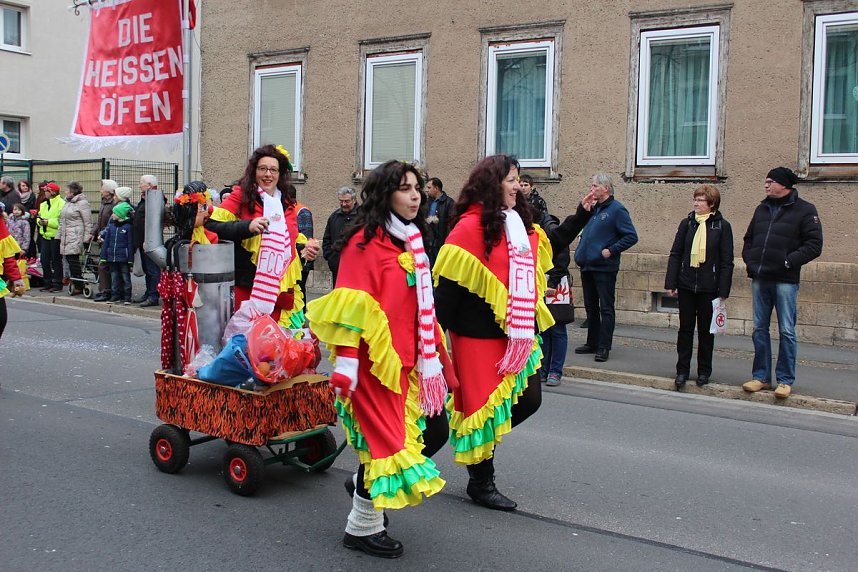 N&auml;rrinnen und Narren trotzen Wetter (1)