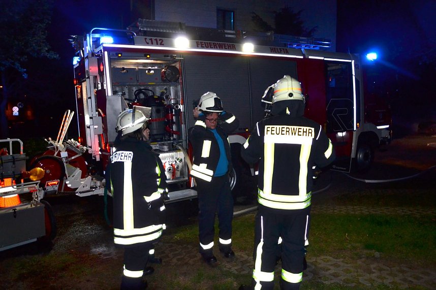 Feuer gel&ouml;scht, erste Verschnaufpause.