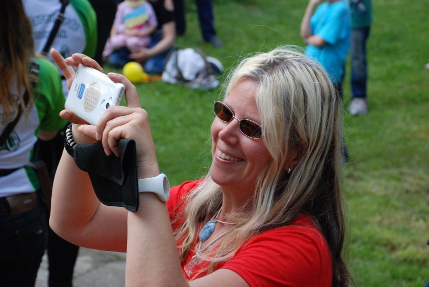 Ein Schnappschuss f&uuml;r das elektronische Familienalbum daheim.
