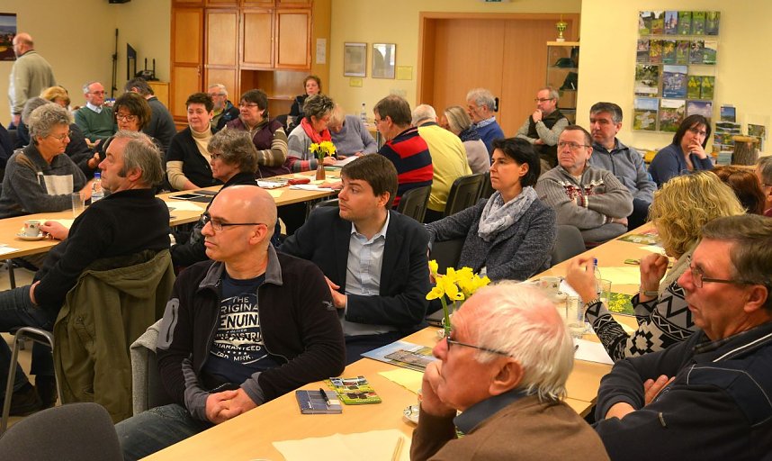 Fast 60 Vertreter von Vereinen, Anbieter regionaler Produkte, Kommunalpolitiker und Touristiker nahmen an der 3. Wandertagung am 28. Januar in der Verwaltung des Biosph&auml;renreservates in Ro&szlig;la teil. Zu den G&auml;sten geh&ouml;rten auch Fachreferenten, regionale Wanderf&uuml;hrer und interessierte Privatpersonen.