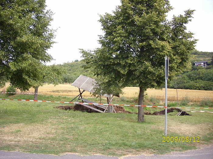 Erdrutsch in Bad Frankenhausen