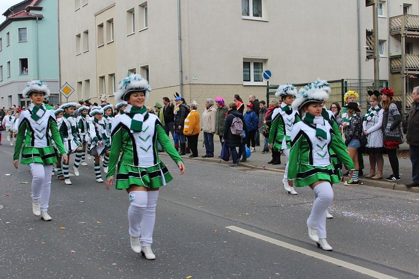 N&auml;rrinnen und Narren ziehen durch die Stadt (2)