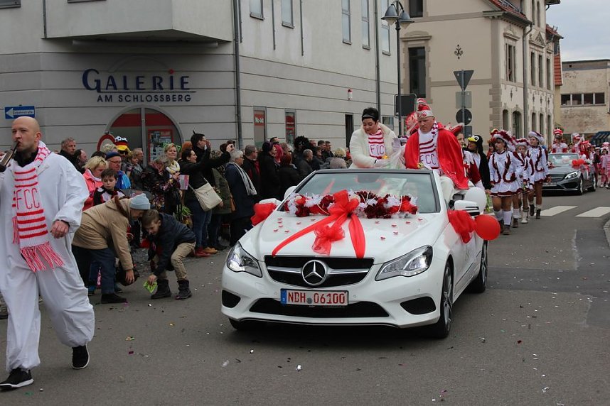 N&auml;rrinnen und Narren ziehen durch die Stadt (2)
