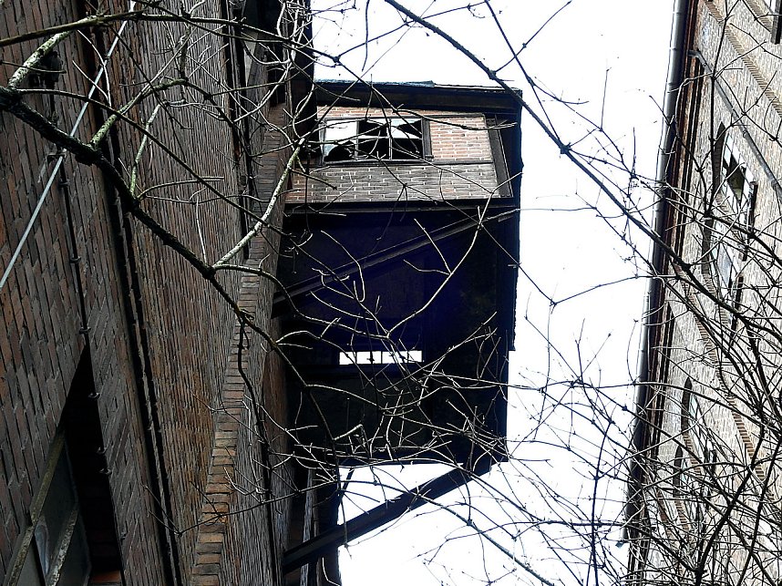 Peter Blei in der Brikettfabrik