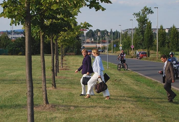 Besuch von Angela Merkel in Nordhausen