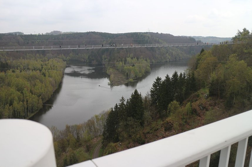 Titan RT - die l&auml;ngste Fu&szlig;g&auml;ngerh&auml;ngebr&uuml;cke der Welt wurde heute im Harz er&ouml;ffnet