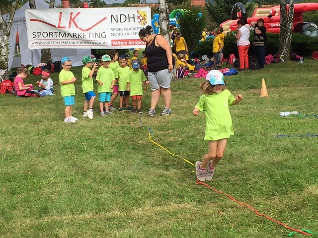 Gro&szlig;er Sport- und Spieltag bei der Firma Knauf in Rottleberode