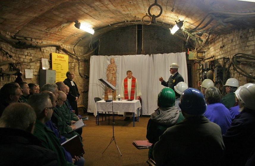 Gottesdienst unter Tage