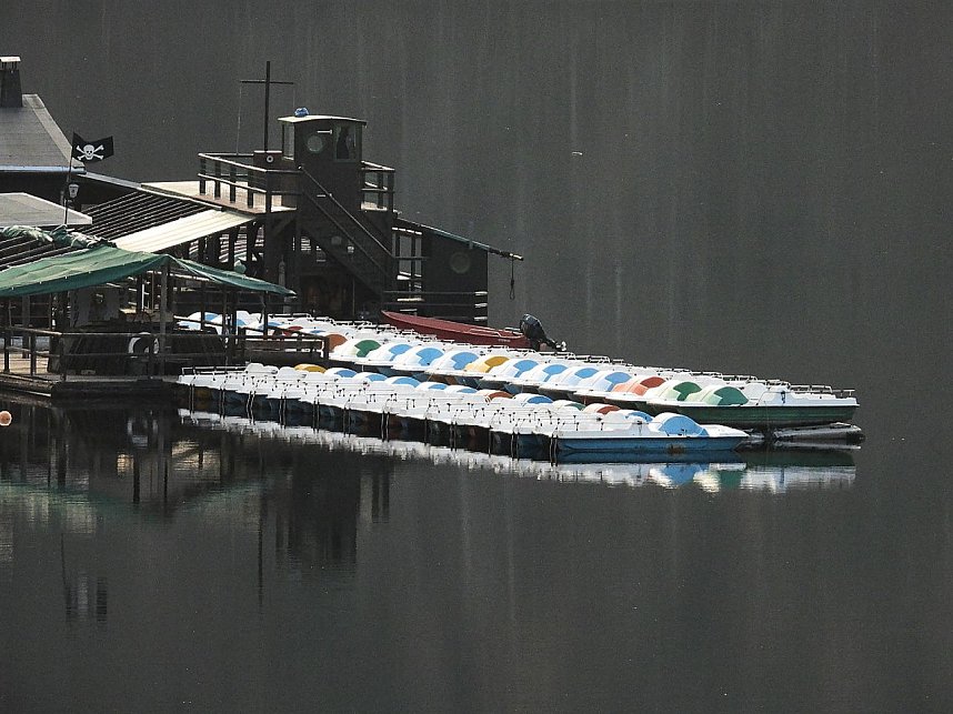 Wenig Wasser in der Talsperre