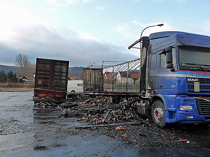 Lkw-Brand Jecha