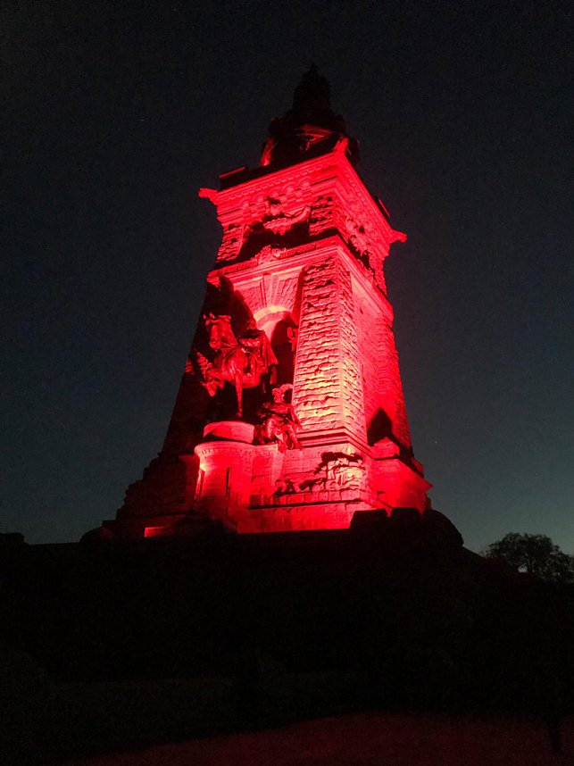 Probeleuchten am Kyffh&auml;user