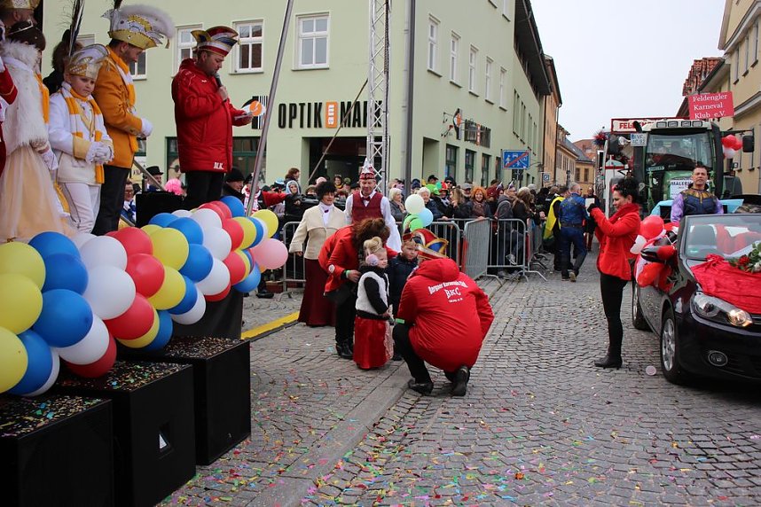 Rosenmontag auf dem Markt Sondershausen