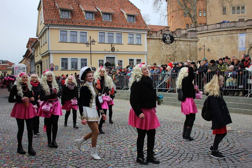 Rosenmontag auf dem Markt Sondershausen