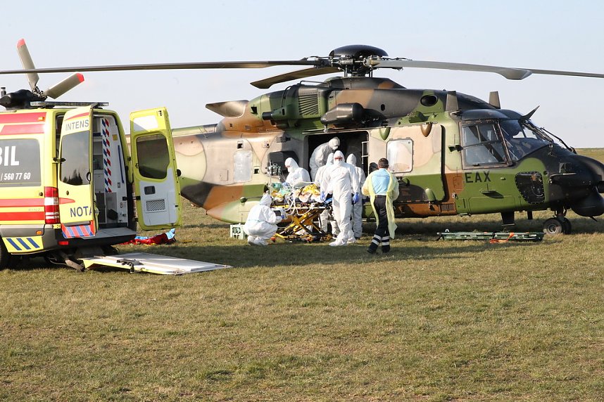 Corona-Patienten eingeflogen