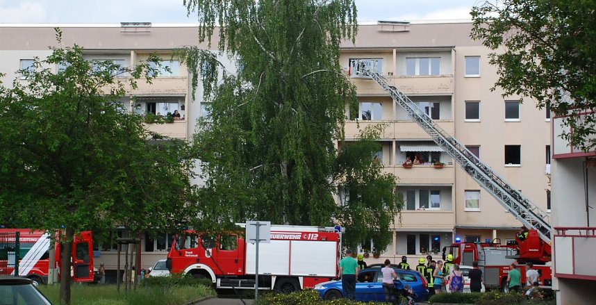 Drei Feuerwehren waren heute im III. WK vor Ort