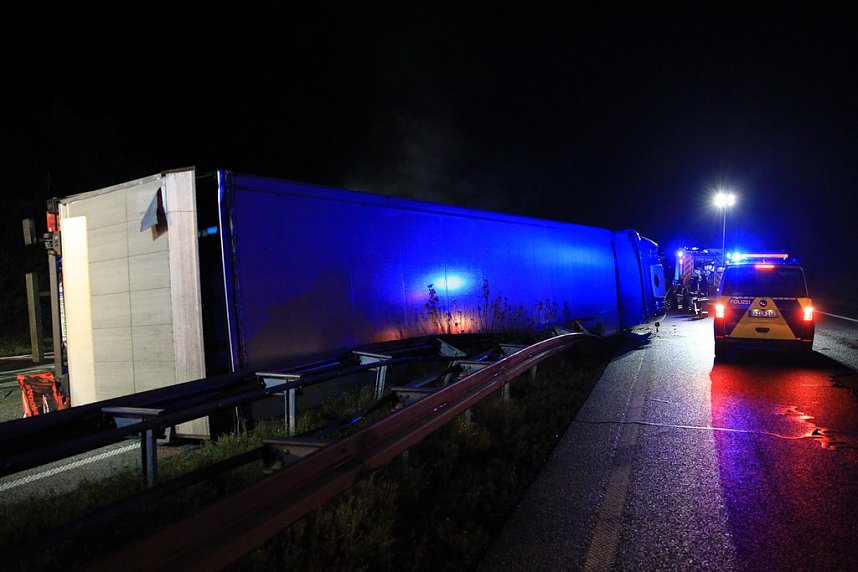 LKW-Unfall auf der A 38