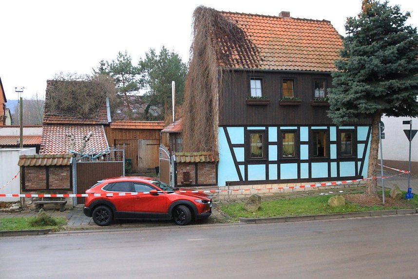 Gro&szlig;einsatz der Polizei in Berka