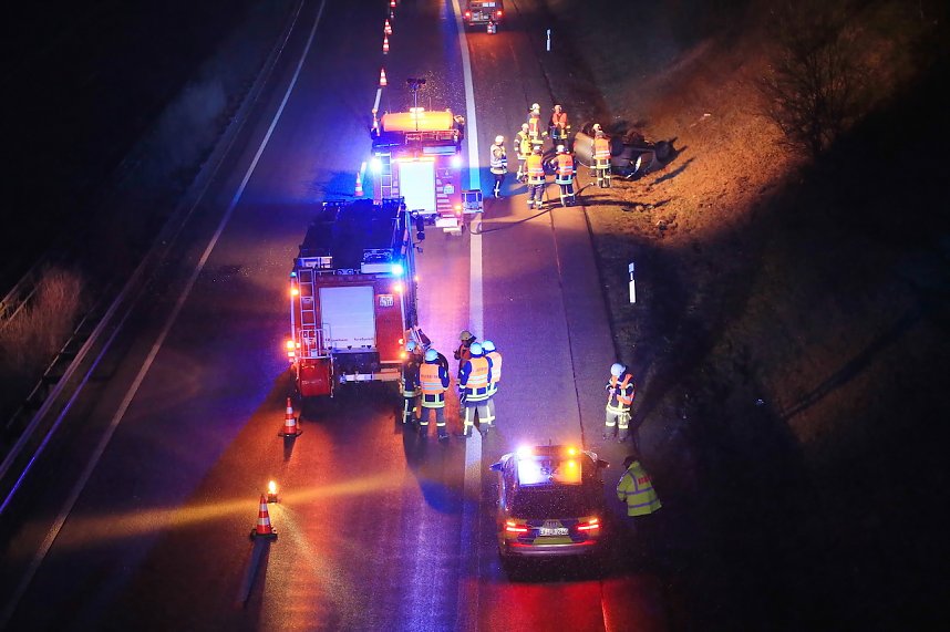 Unfall auf der A38 bei Werther