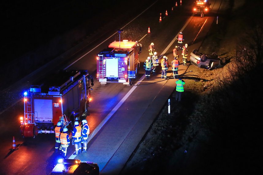 Unfall auf der A38 bei Werther