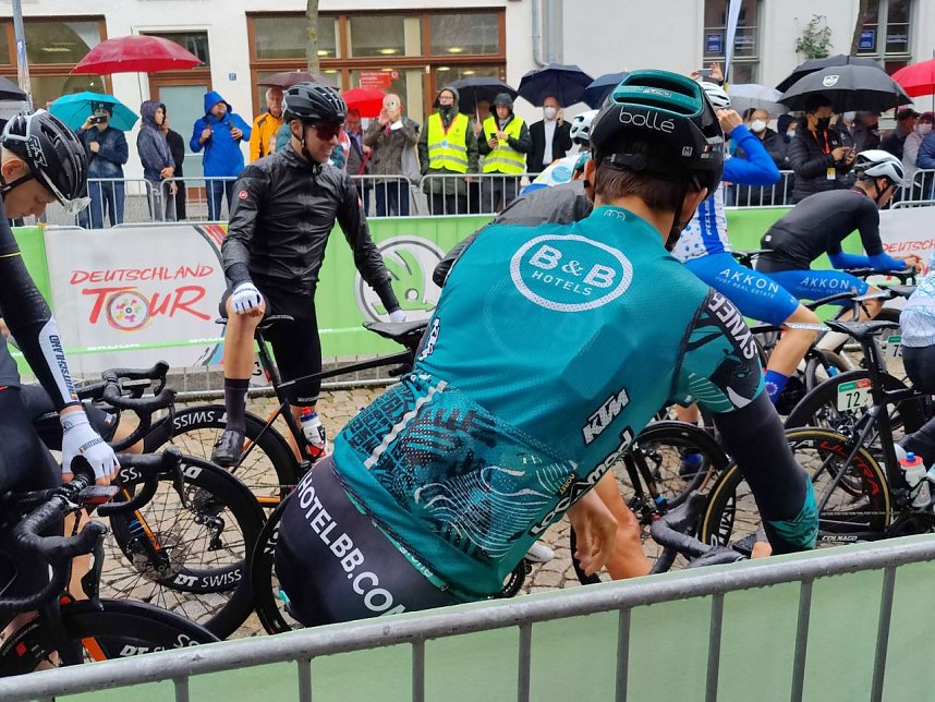 Start zur zweiten Etappe der Deutschland Tour