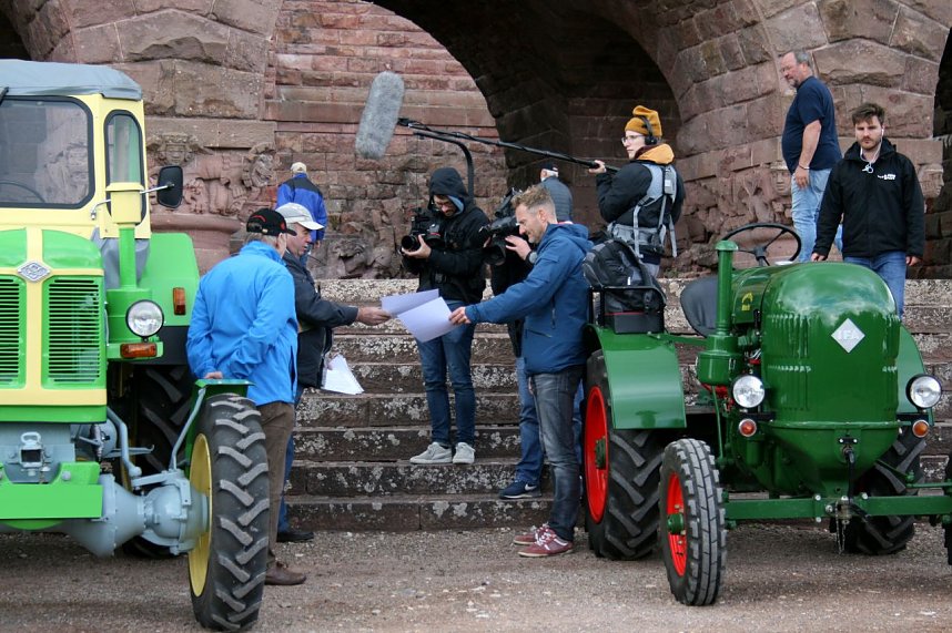 Dreharbeiten am Kyffh&auml;user 