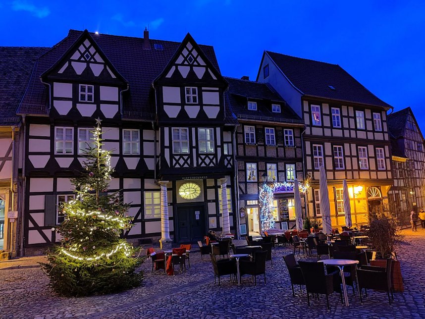 Auf dem Quedlinburger Weihnachtsmarkt