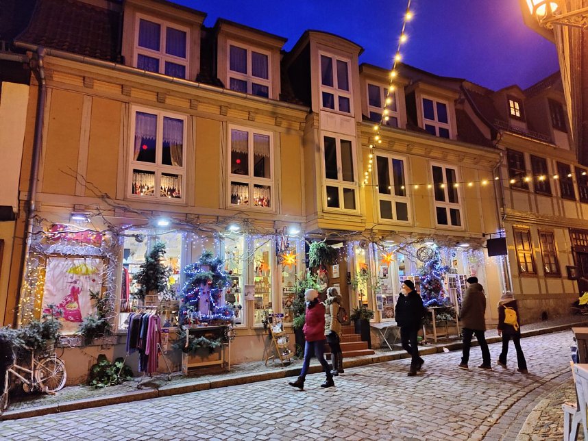 Auf dem Quedlinburger Weihnachtsmarkt