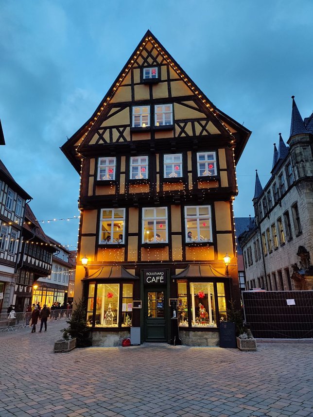 Auf dem Quedlinburger Weihnachtsmarkt