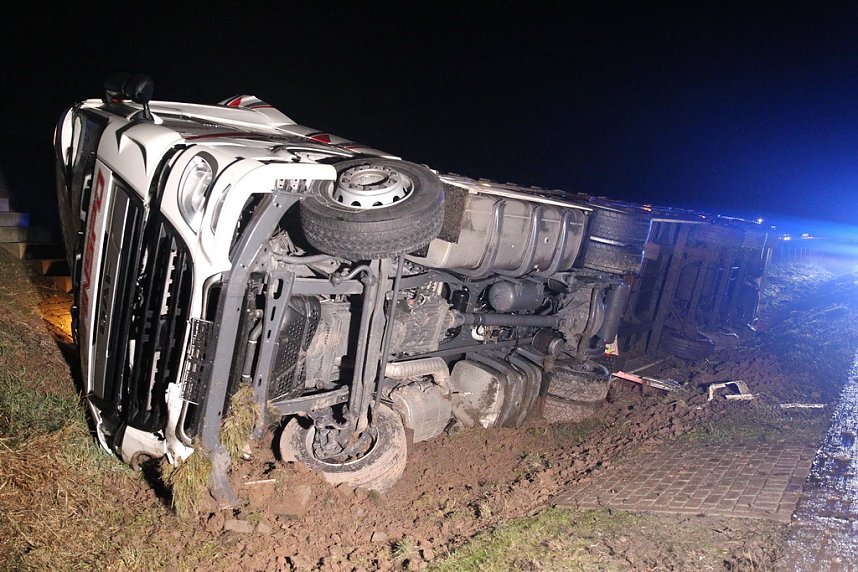 Verkehrsunfall auf der A 38 heute Morgen