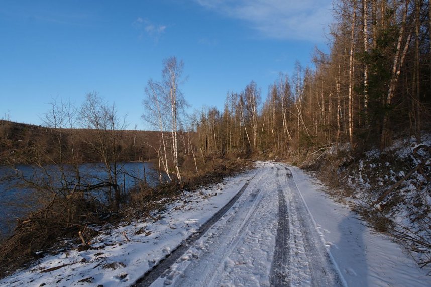 Peter Blei unterwegs an der Hasselvorsperre