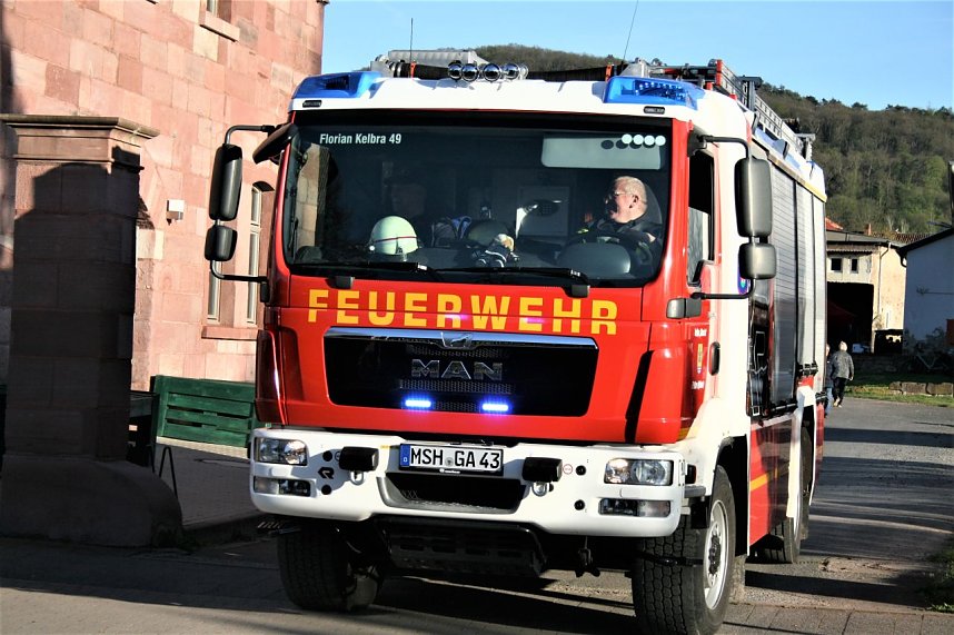 Maibaum in Kelbra gesetzt