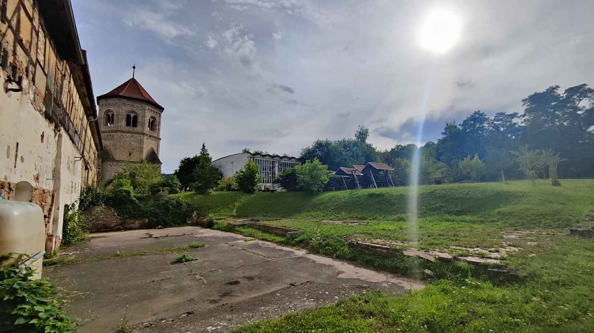 Peter Blei unterwegs im Kloster G&ouml;llingen