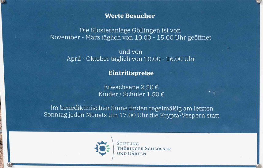 Peter Blei unterwegs im Kloster G&ouml;llingen