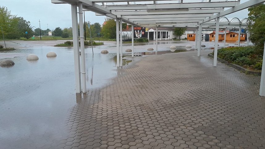 Sch&auml;den der Unwetter gestern und heute Morgen