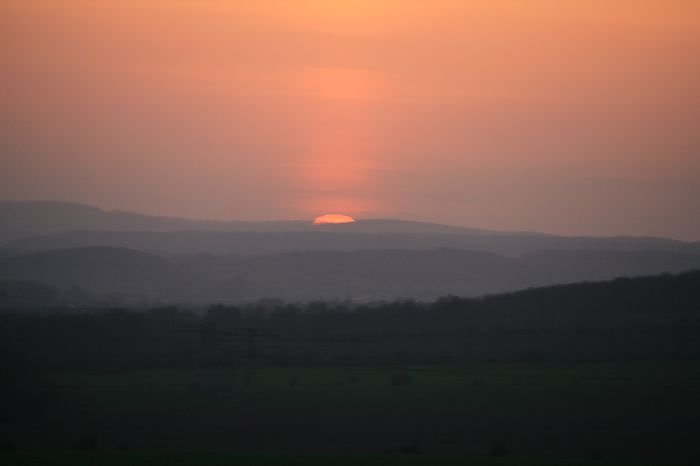 Sonnenuntergang - fotografiert vom Hainer Berg