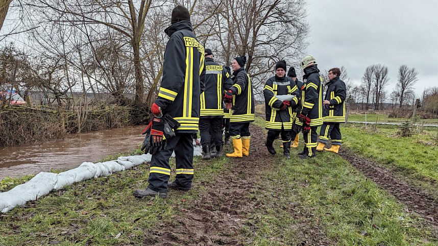 Land unter in Windehausen - Dezember 2023